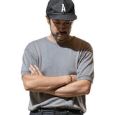 ACV-KNS01SS CREW NECK SHORT SLEEVE KNIT TEE - GREY